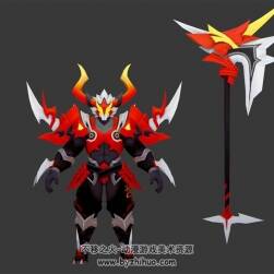 王者榮耀 典韋[窮奇][黃金武士][狂戰(zhàn)士] FBX模型
