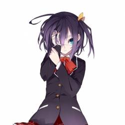 中二病也要談戀愛女主角 小鳥游六花 校園妹子日常圖包分享