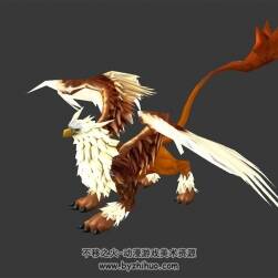 獅鷲獸  Griffin 3D模型 有綁定和動作