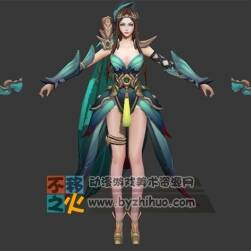王者荣耀[森之风灵] 美女古装 弓箭射手 虞姬模型