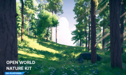 Open World Nature Kit 1.2.2 森林場景樹木植被巖石模型