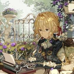 紫羅蘭永恒花園 唯美壁紙插畫(huà)圖集 103P