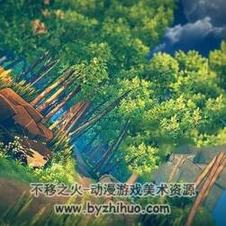 一款写实风格森林自然景观Unity3D场景模型