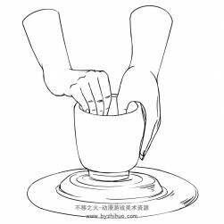 學(xué)習(xí)工作勞作中的雙手線稿圖集分享 132P